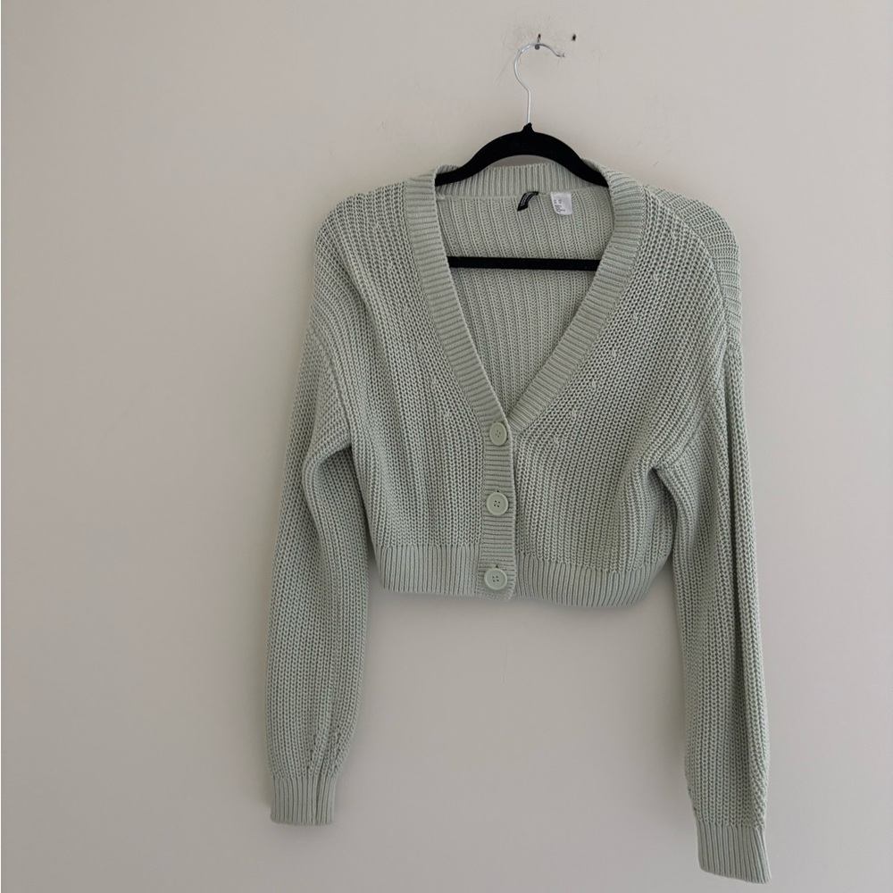 Divided Light Green Women's Cardigan